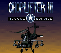 Choplifter III - Rescue Survive (Europe)