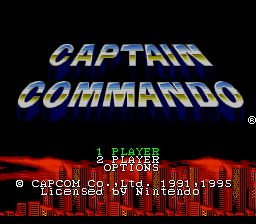 Captain Commando (Europe)