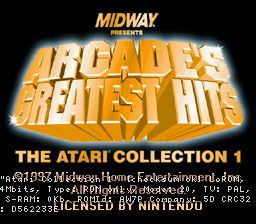 Arcade's Greatest Hits - The Atari Collection 1 (Europe)