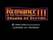 Romance of the Three Kingdoms III - Dragon of Destiny